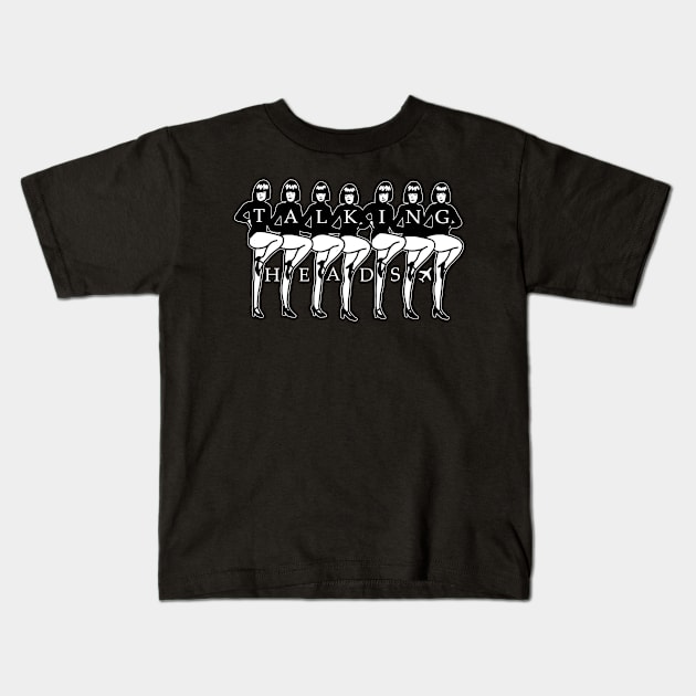 Talking Heads - Tribute Artwork - Black Kids T-Shirt by Vortexspace